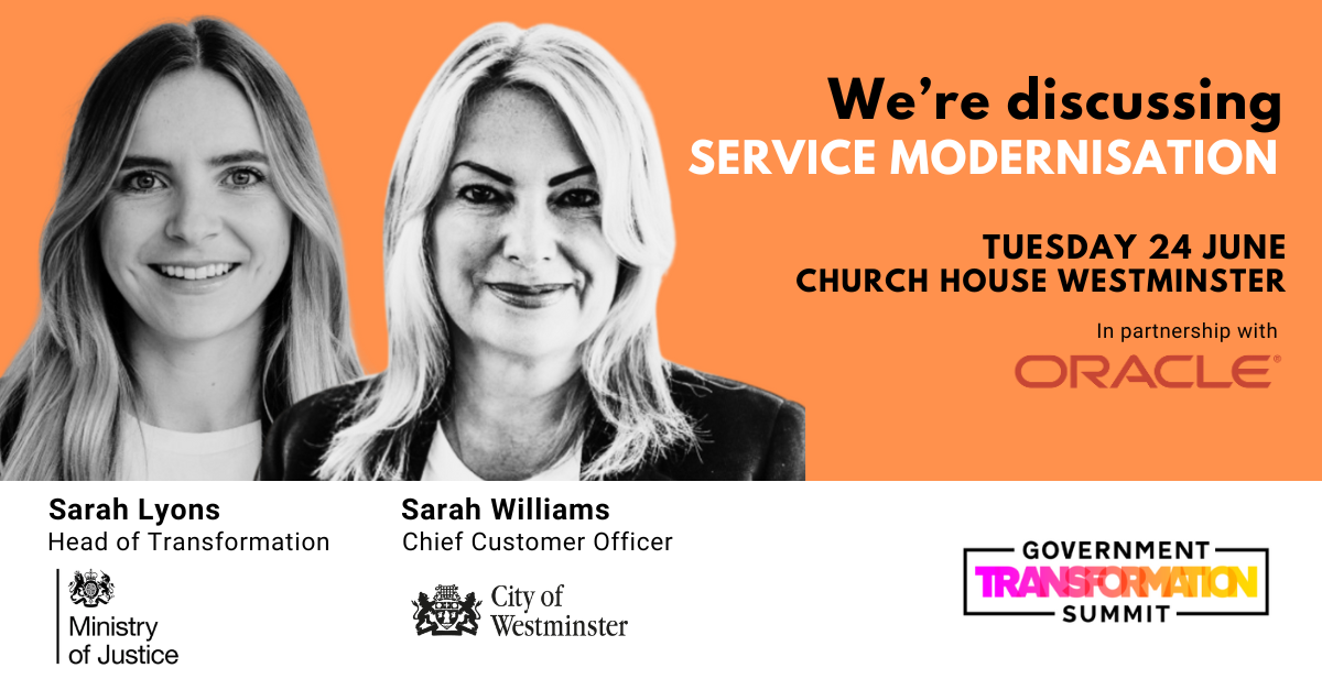 ORACLE_Service Modernisation_Sarah Lyons + Sarah Williams 